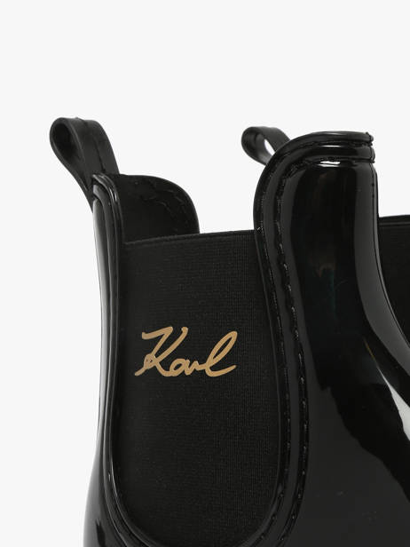 Regen Enkellaarsjes Kalosh Ii Karl lagerfeld Zwart women KL94775 ander zicht 2